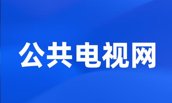 公共电视网