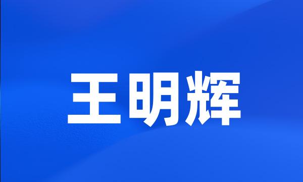 王明辉