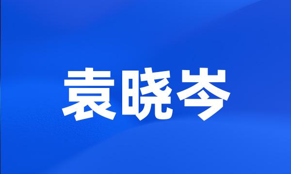 袁晓岑