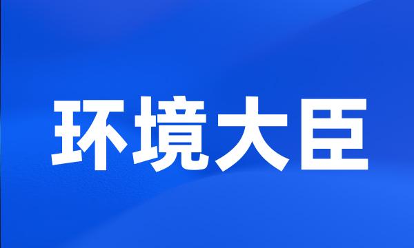 环境大臣