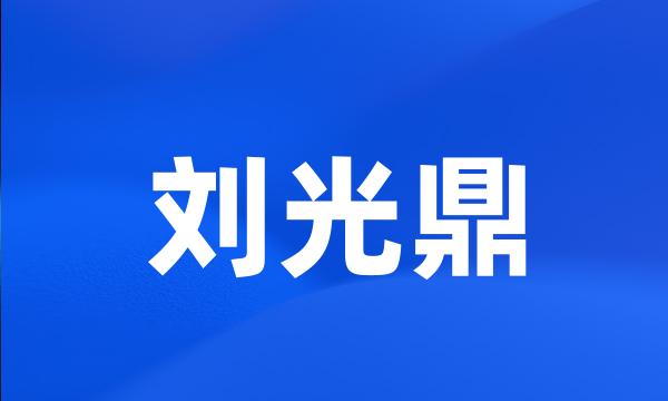 刘光鼎