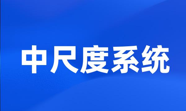 中尺度系统