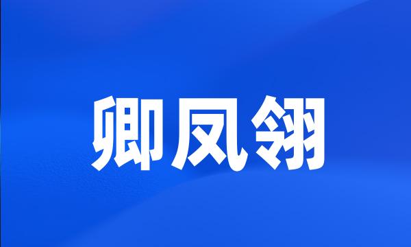 卿凤翎