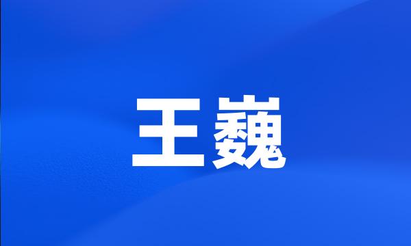 王巍