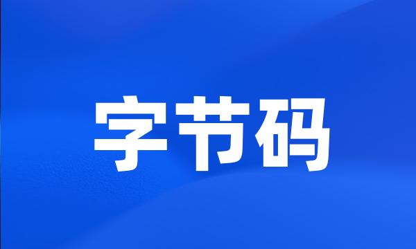 字节码