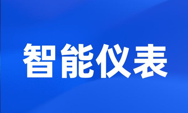 智能仪表