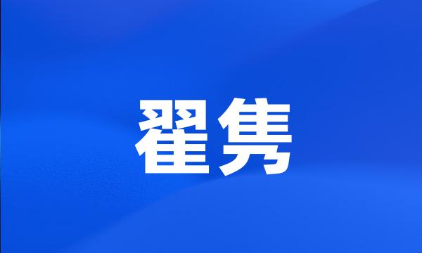 翟隽