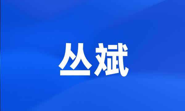 丛斌