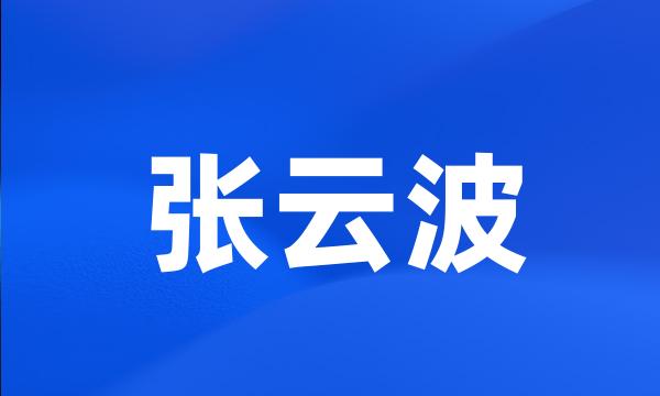 张云波