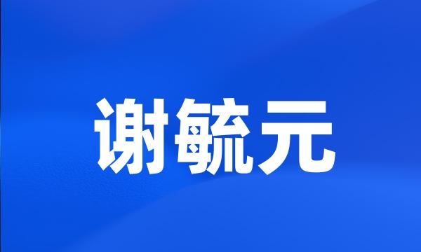 谢毓元