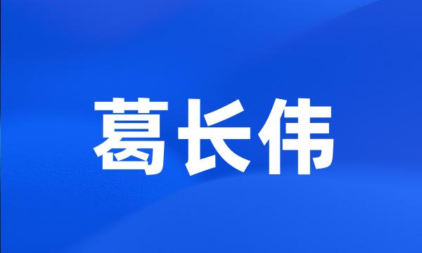 葛长伟