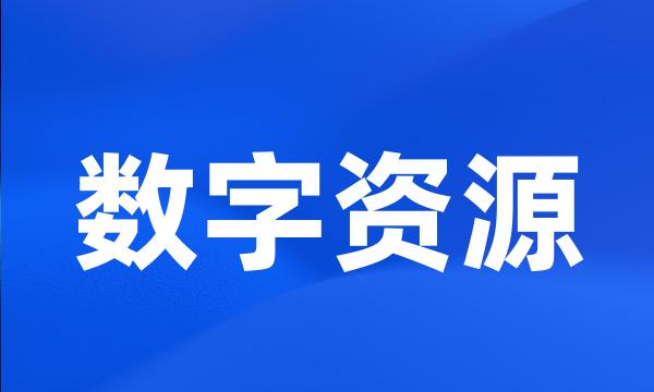 数字资源