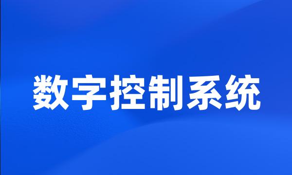 数字控制系统