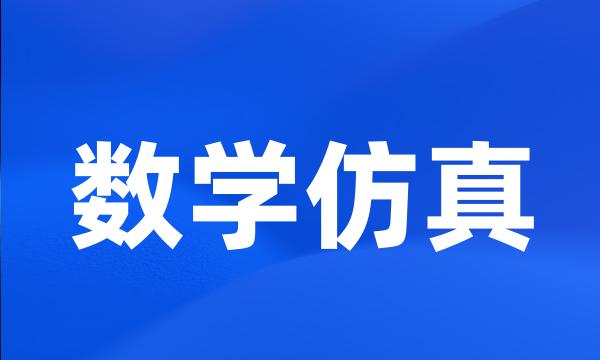 数学仿真