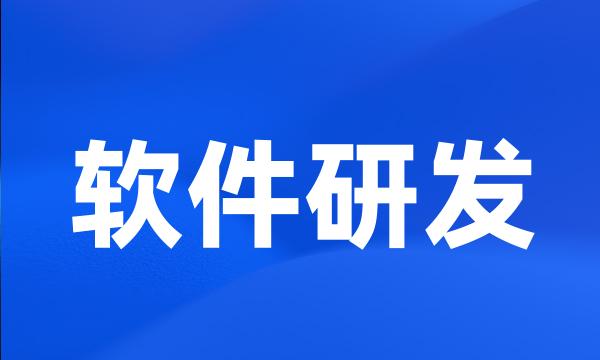 软件研发