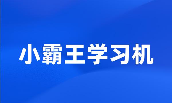 小霸王学习机