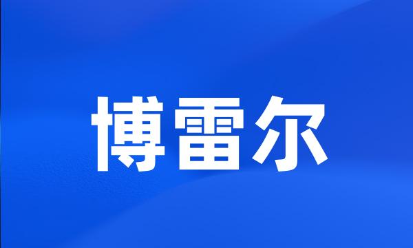 博雷尔