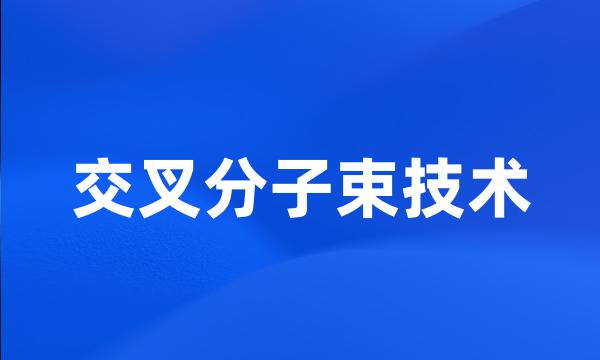 交叉分子束技术