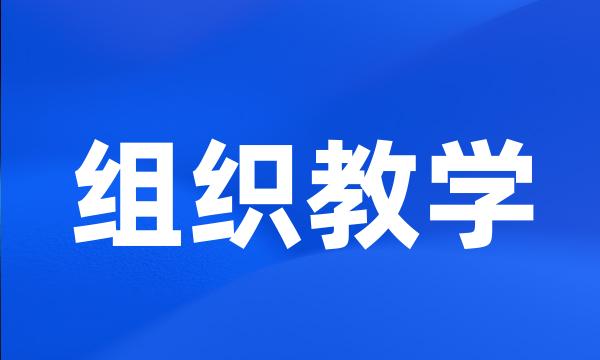 组织教学