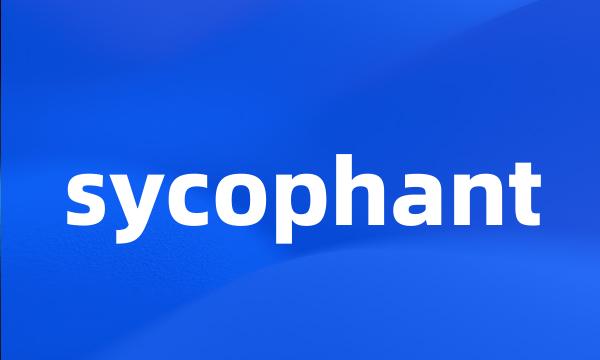 sycophant