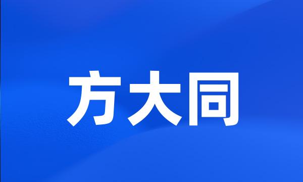 方大同