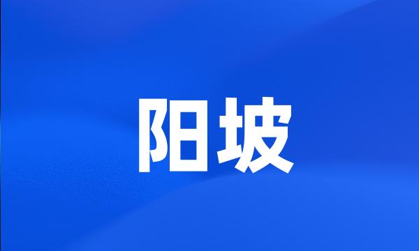 阳坡