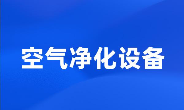 空气净化设备