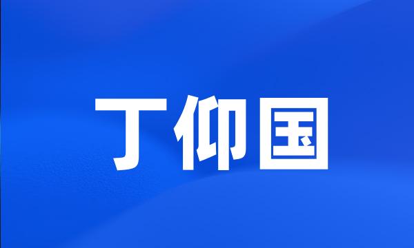 丁仰国