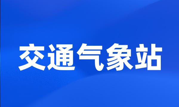 交通气象站