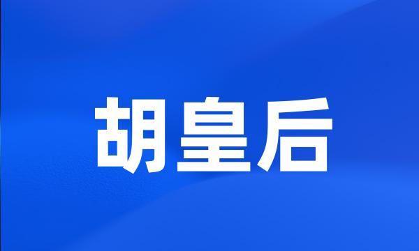 胡皇后