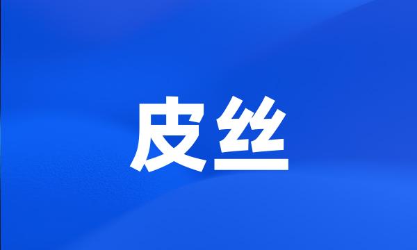 皮丝