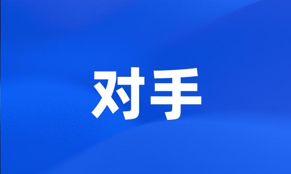 对手