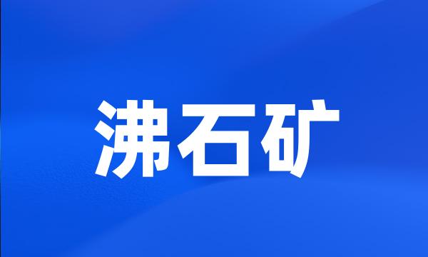 沸石矿