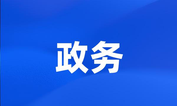 政务