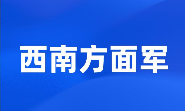 西南方面军