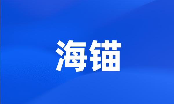 海锚