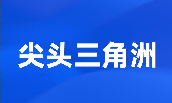 尖头三角洲