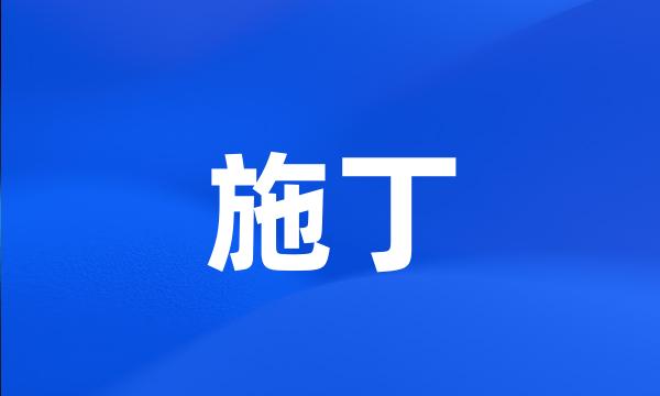 施丁