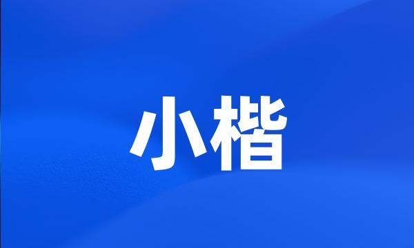 小楷