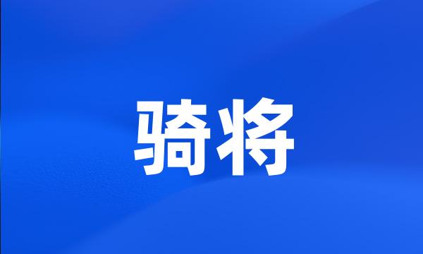 骑将