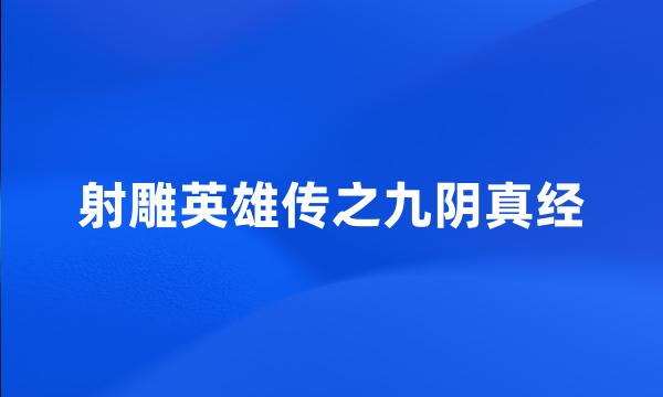 射雕英雄传之九阴真经