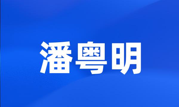 潘粤明