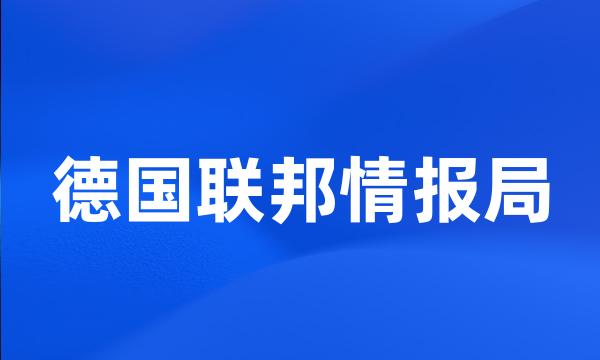 德国联邦情报局