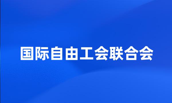 国际自由工会联合会