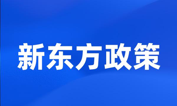 新东方政策