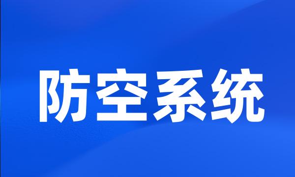 防空系统