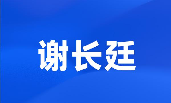 谢长廷