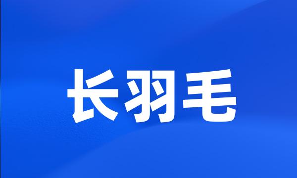 长羽毛