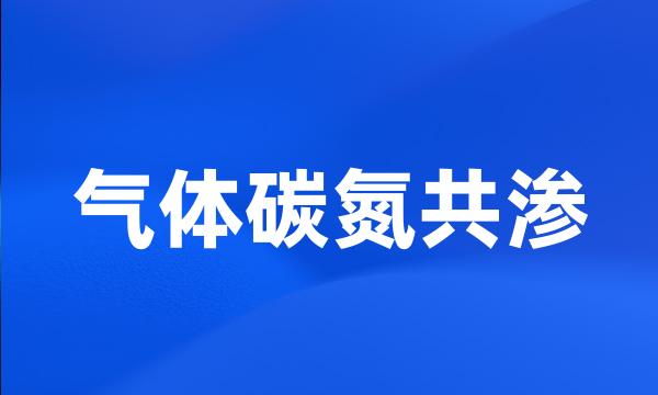 气体碳氮共渗