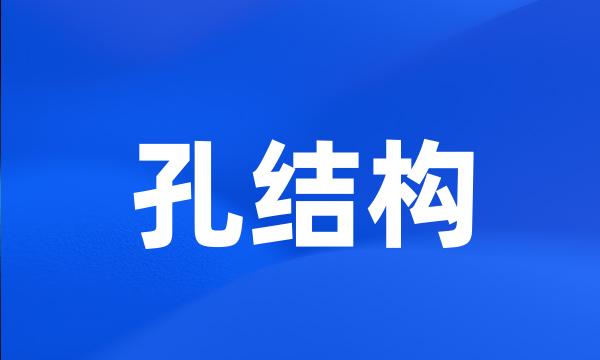 孔结构